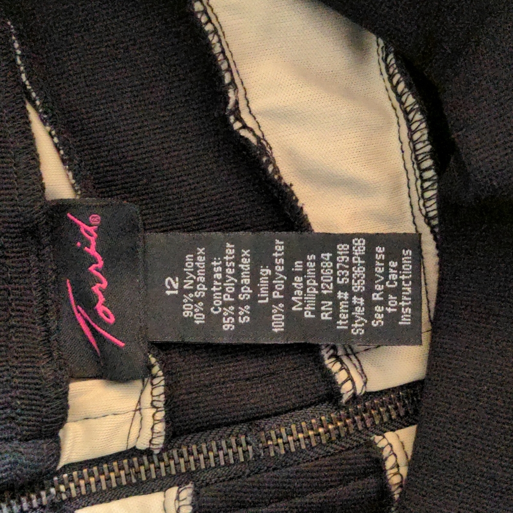 *SOLD*Torrid Black & Nude Lace Layered Bodycon Mini Dress - Picture 12 of 15